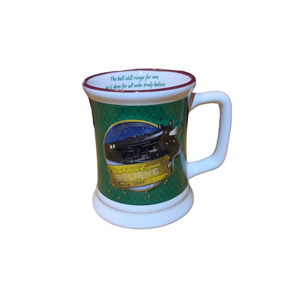 The Polar Express Ride Believe‎ 3D Ceramic 14oz Mug Cup Souvenir Hot Chocolate